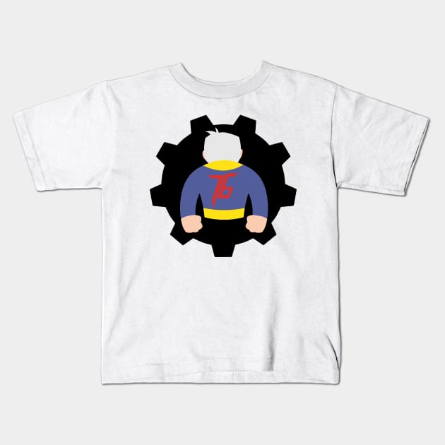 V-76 Black Kids T-Shirt by KingVego